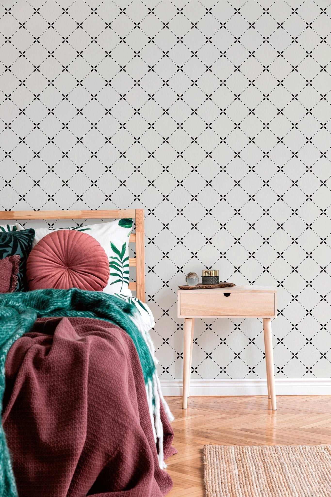 Elegant Geometric Lines Wallpaper - B294 - WallTrend