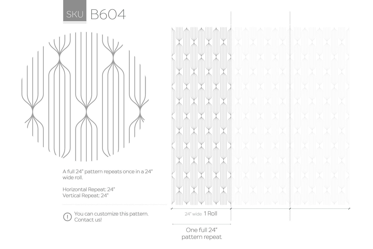 Elegant Geometric Lines Wallpaper - B604 - WallTrend