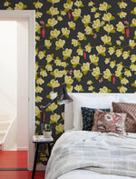 Elegant Ginkgo Leaves Wallpaper - X012 - WallTrend