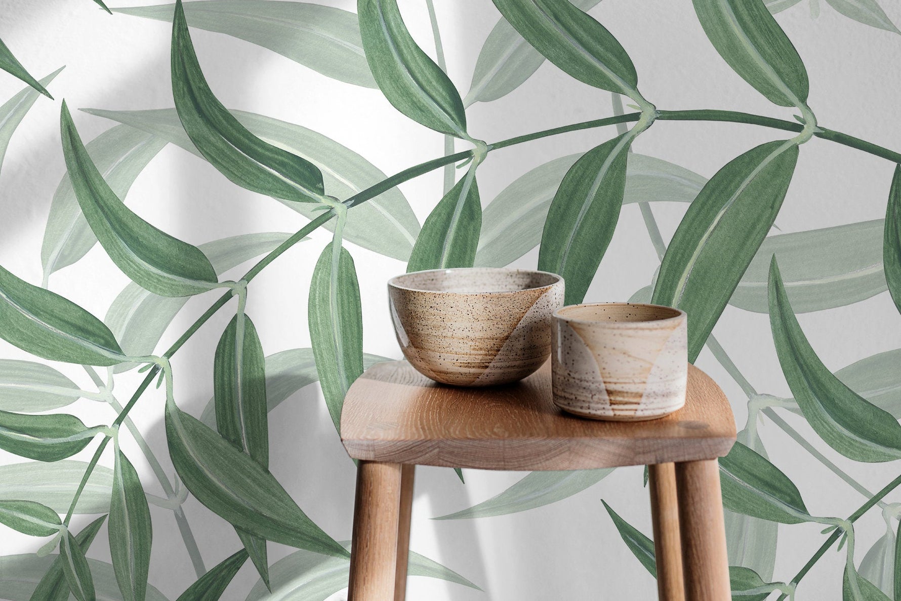 Elegant Greenery Wallpaper - X034 - WallTrend