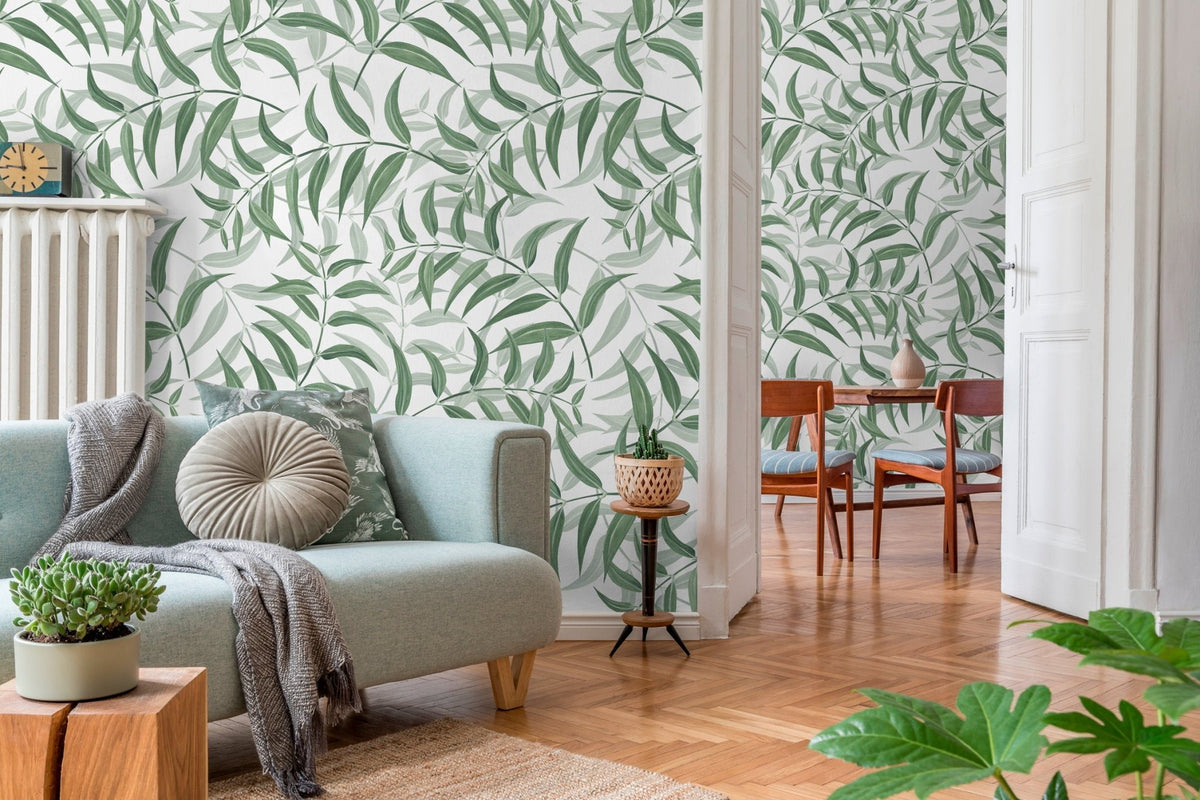 Elegant Greenery Wallpaper - X034 - WallTrend