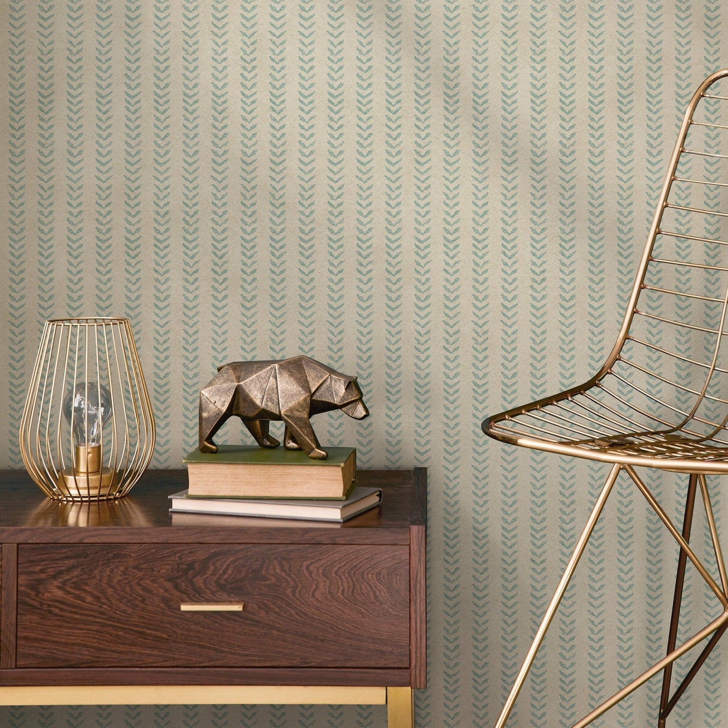 Elegant Herringbone Wallpaper - A339 - WallTrend
