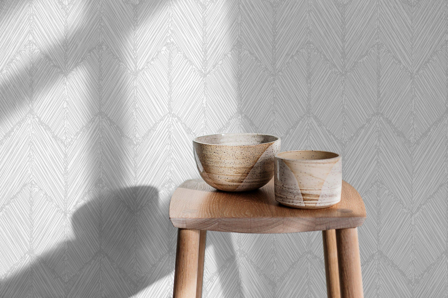 Elegant Herringbone Wallpaper - B797 - WallTrend