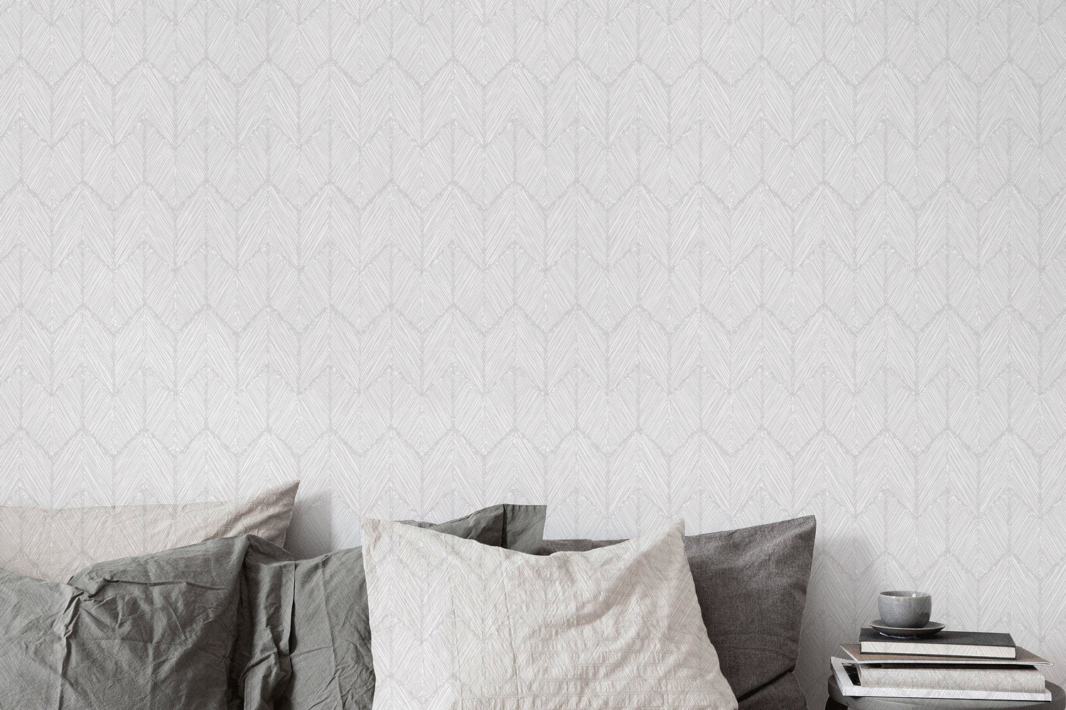 Elegant Herringbone Wallpaper - B797 - WallTrend