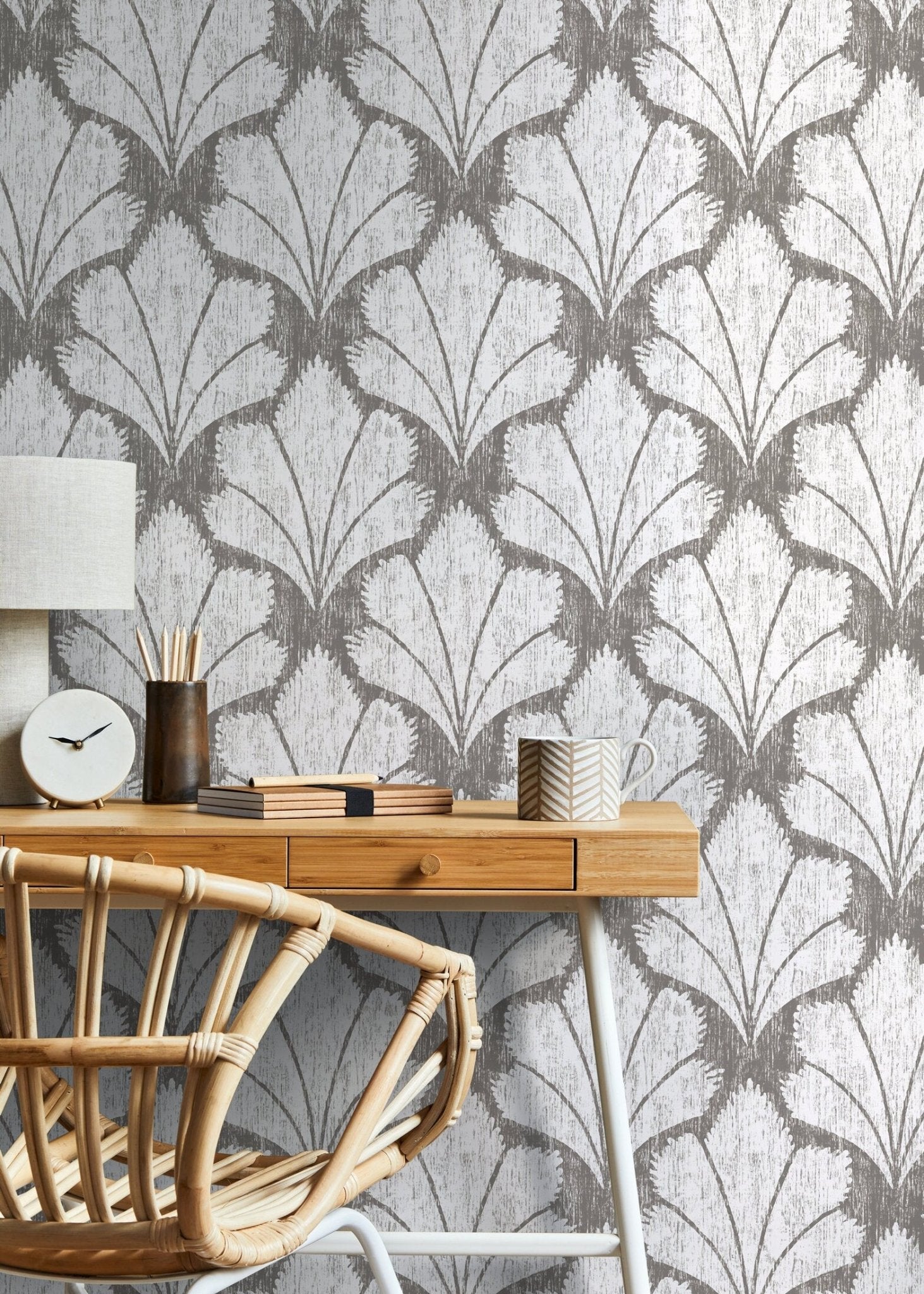 Elegant Leaf Impressions Wallpaper - C928 - WallTrend