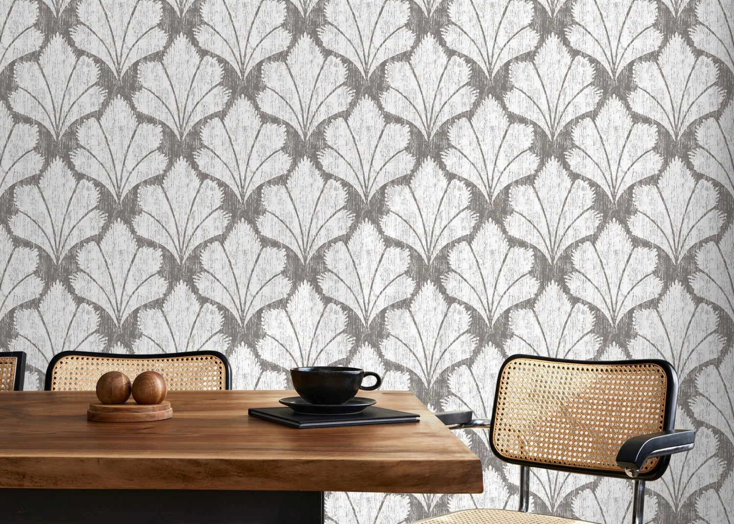 Elegant Leaf Impressions Wallpaper - C928 - WallTrend