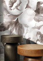 Elegant Monochrome Floral Wallpaper - C960 - WallTrend