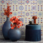 Elegant Moroccan Tiles Wallpaper - A128 - WallTrend