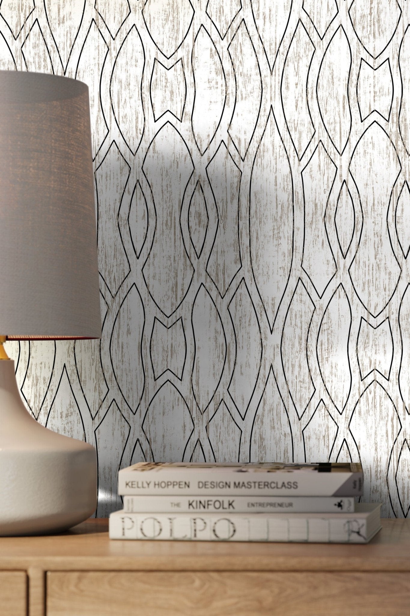 Elegant Ogee Pattern Wallpaper - C888 - WallTrend