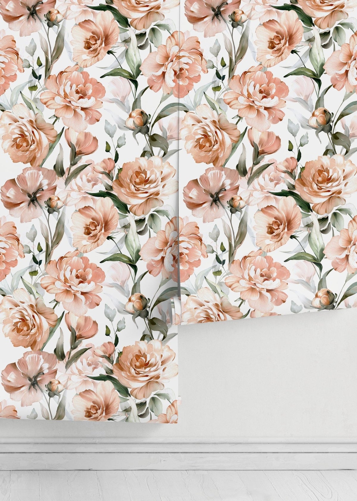 Elegant Peach Blossoms Wallpaper - D530 - WallTrend