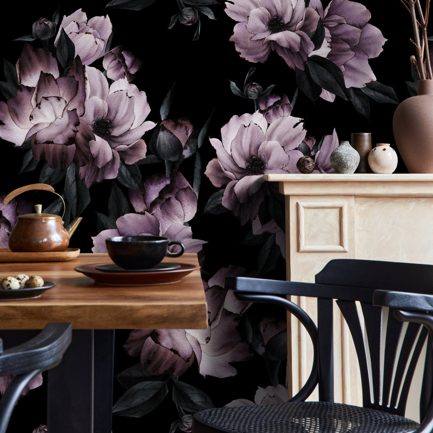 Elegant Peonies Wallpaper - B197 - WallTrend
