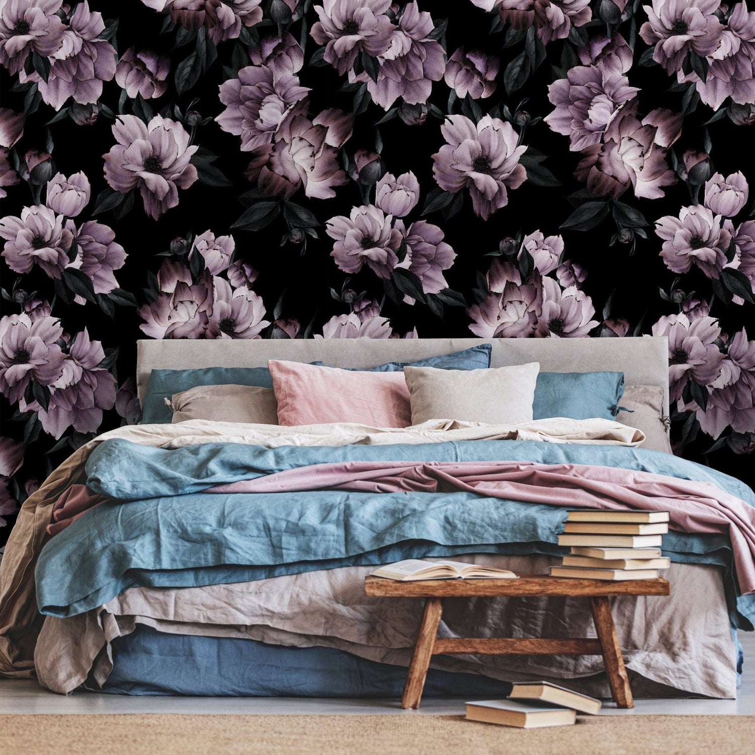 Elegant Peonies Wallpaper - B197 - WallTrend