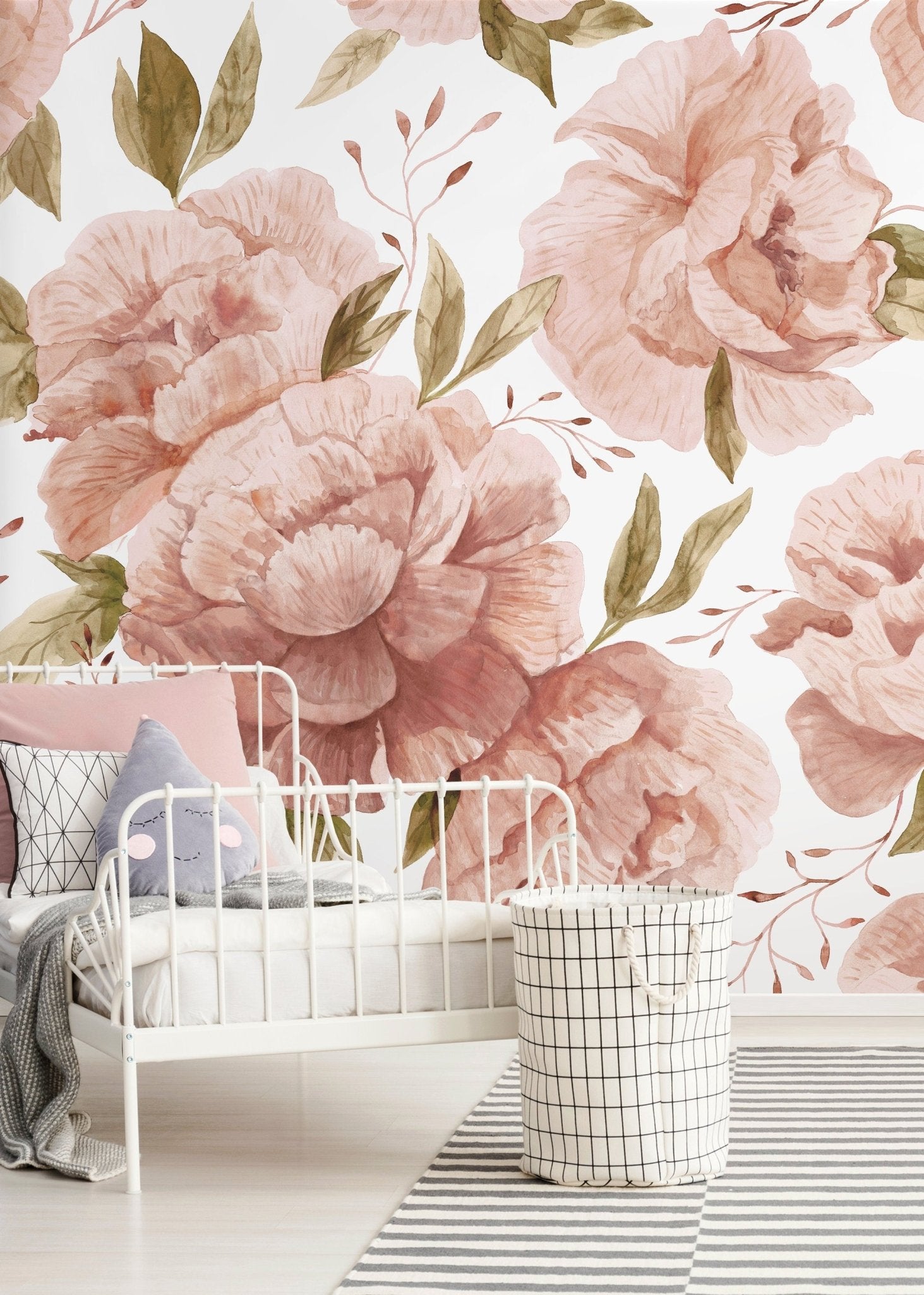 Elegant Peony Bloom Wallpaper - D322 - WallTrend