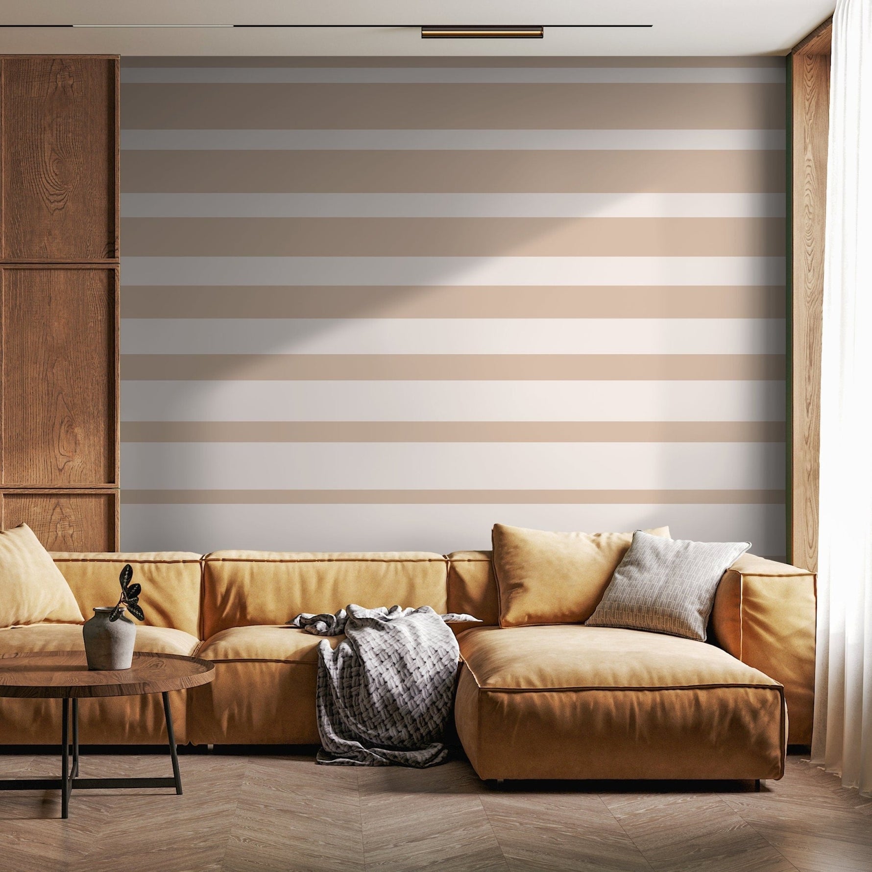 Elegant Striped Pattern Wallpaper - D730 - WallTrend