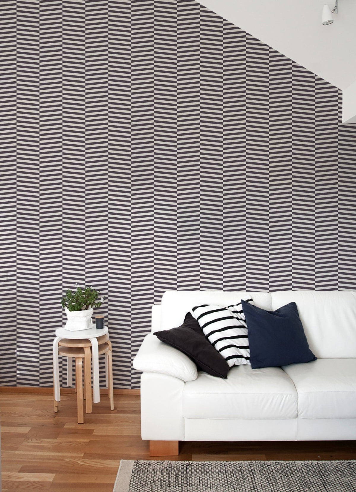 Elegant Striped Wallpaper - B342 - WallTrend