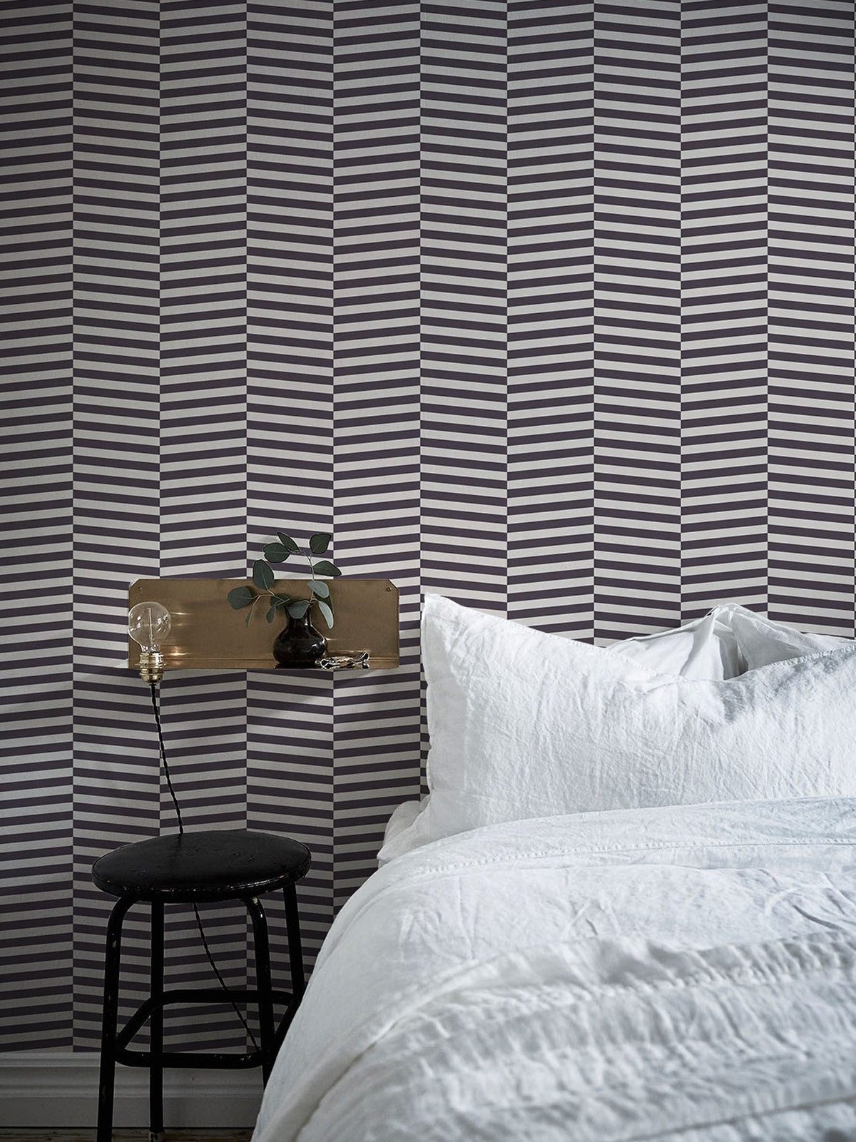 Elegant Striped Wallpaper - B342 - WallTrend