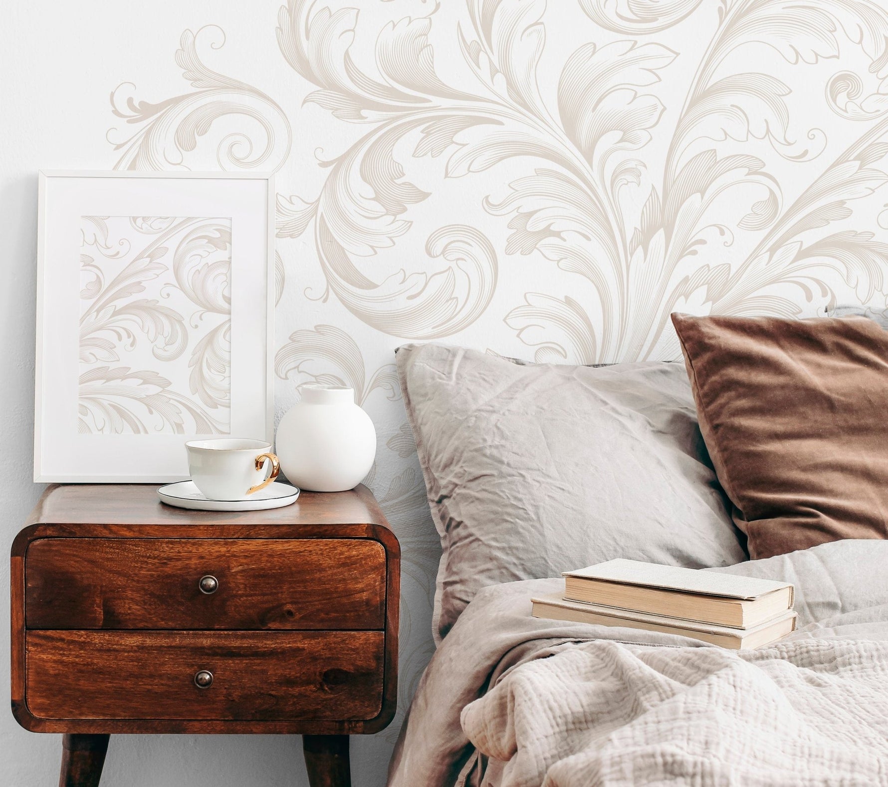 Elegant Swirls Wallpaper - C209 - WallTrend