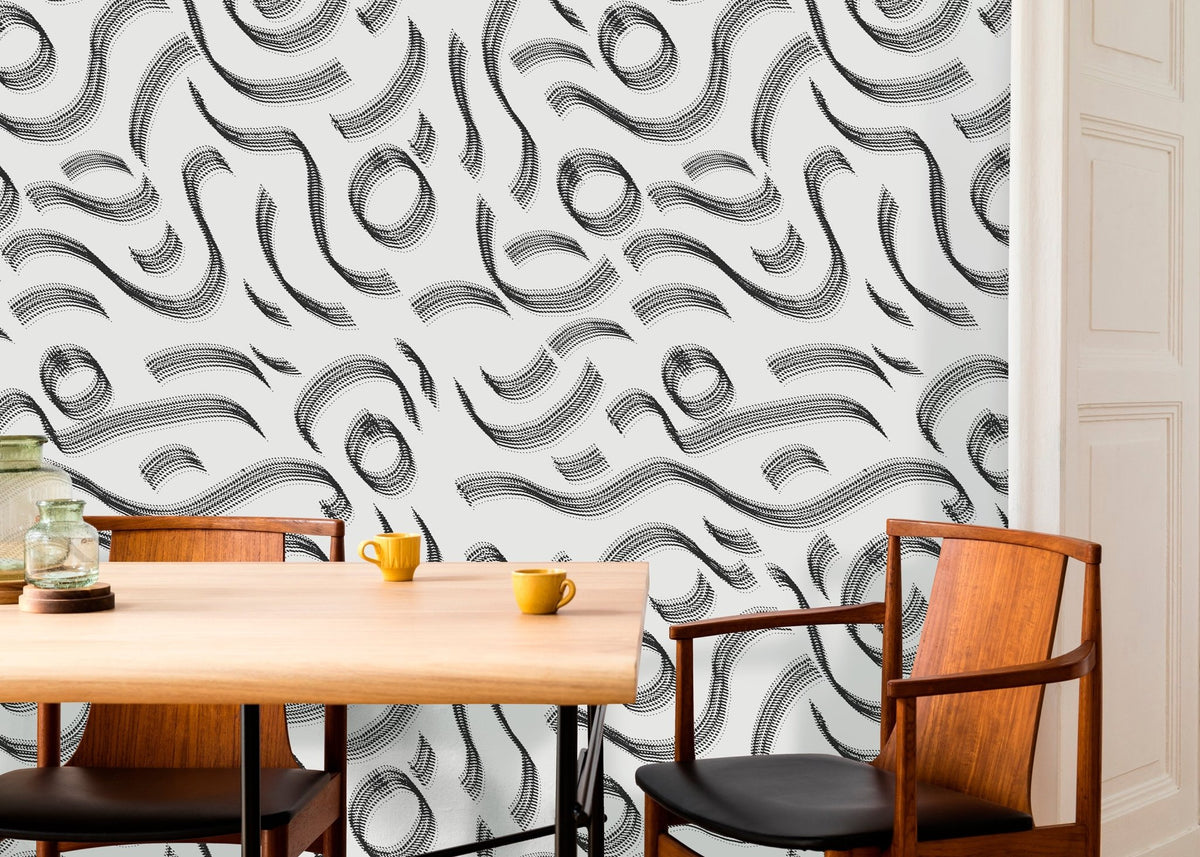 Elegant Swirls Wallpaper - C527 - WallTrend