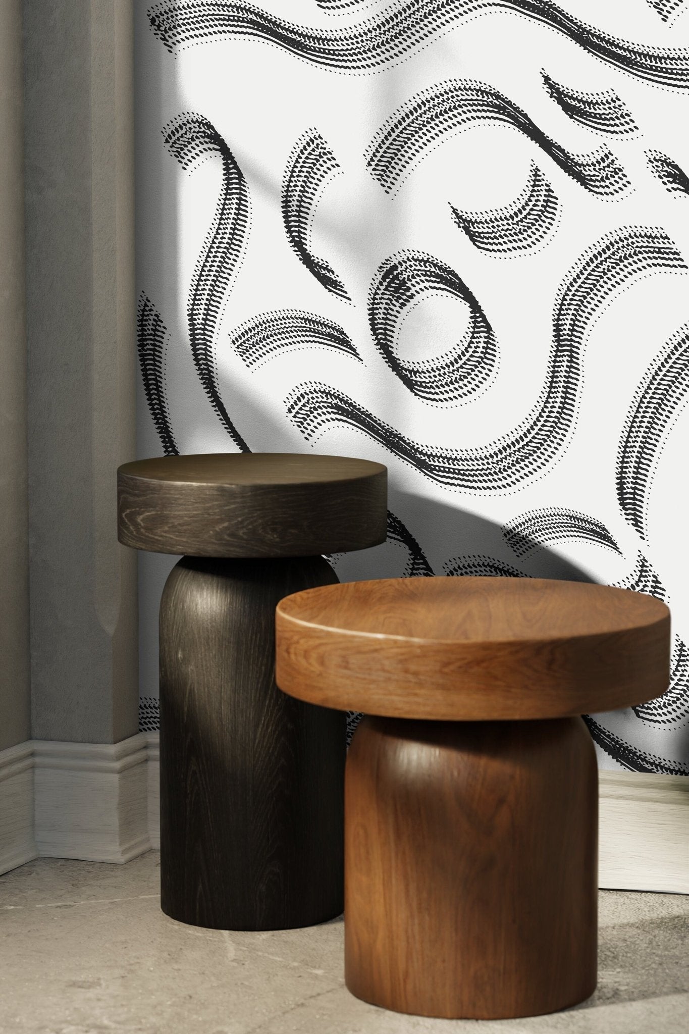 Elegant Swirls Wallpaper - C527 - WallTrend