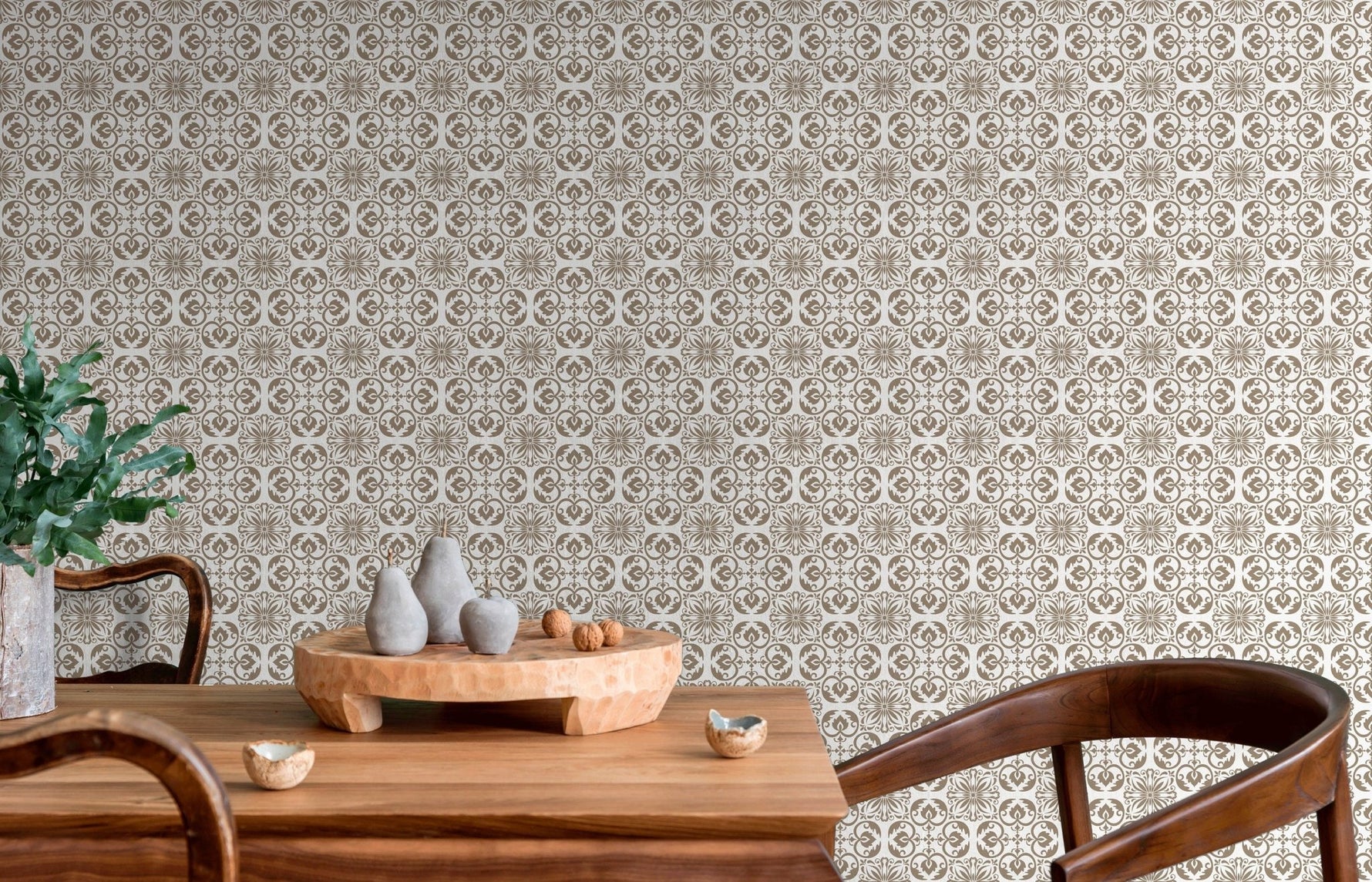 Elegant Victorian Fleur - de - lis Wallpaper - C191 - WallTrend