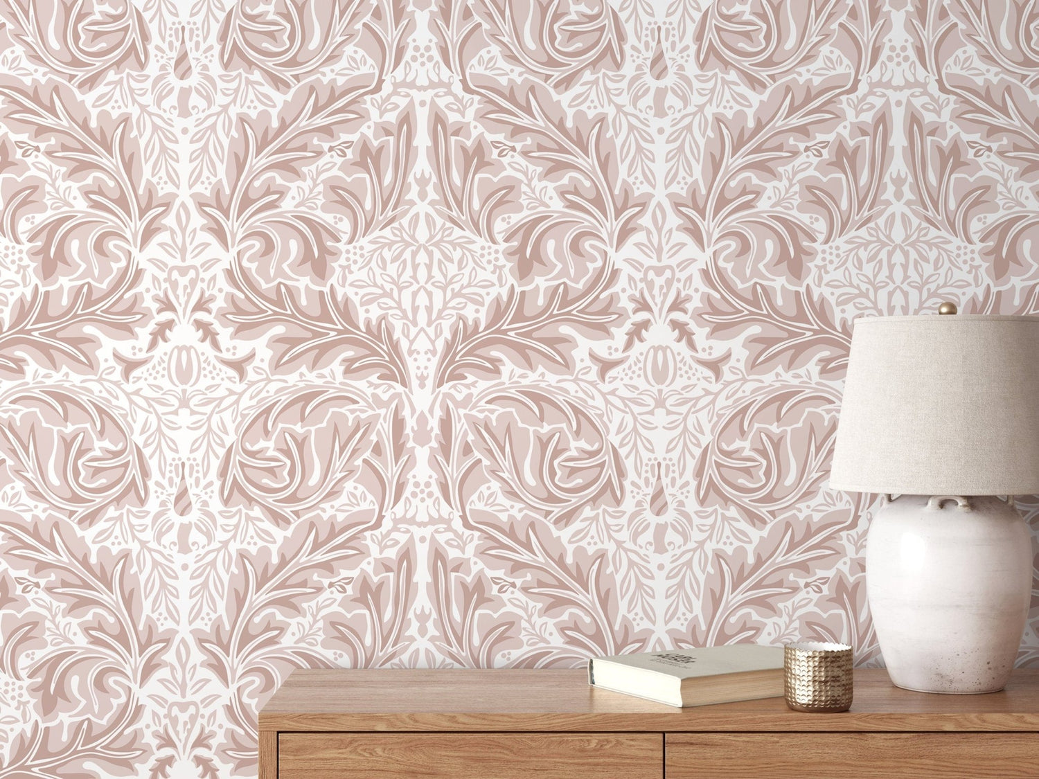 Elegant Victorian Floral Wallpaper - D267 - WallTrend