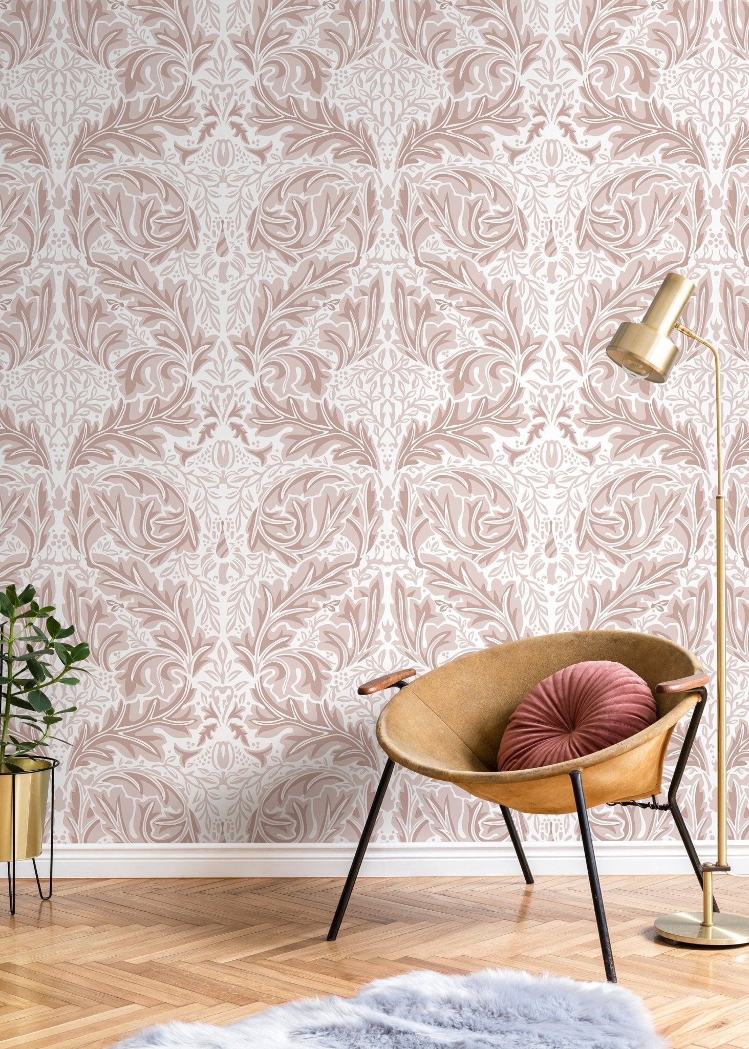 Elegant Victorian Floral Wallpaper - D267 - WallTrend