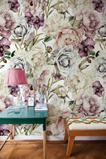 Elegant Vintage Floral Wallpaper - B185 - WallTrend