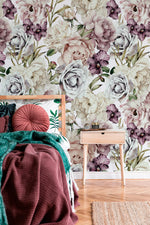 Elegant Vintage Floral Wallpaper - B185 - WallTrend