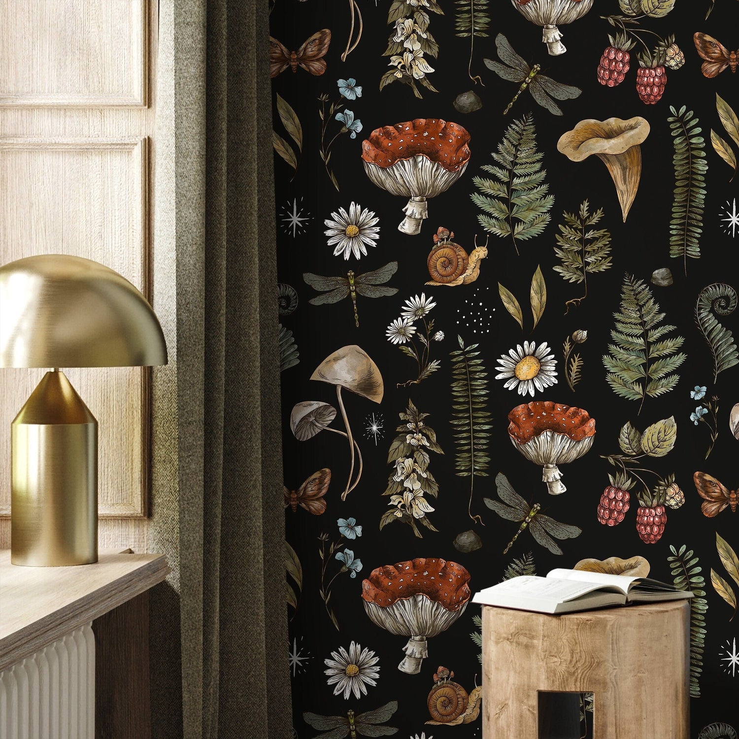 Enchanted Forest Elements Wallpaper - D821 - WallTrend