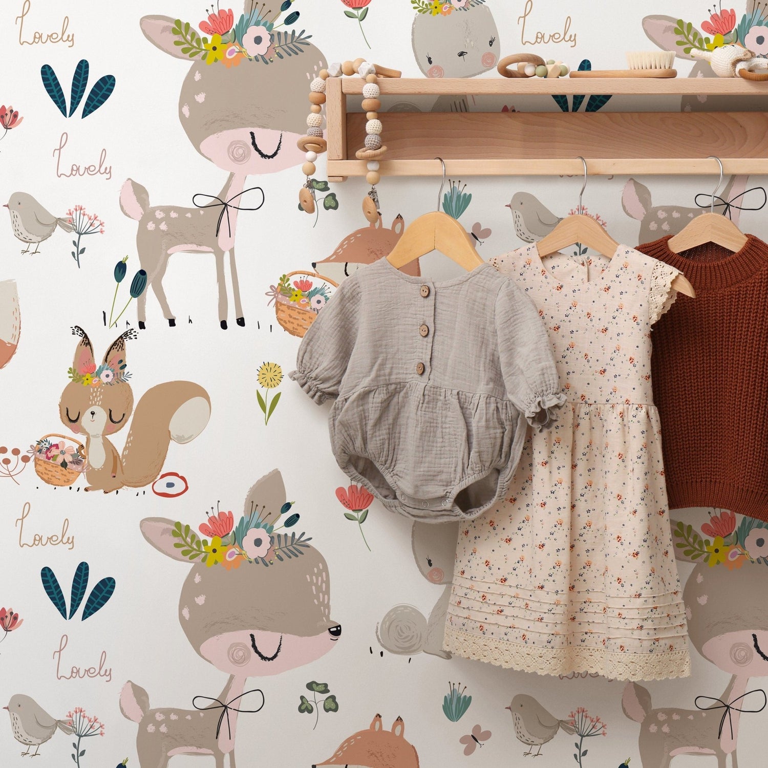 Enchanting Forest Friends Wallpaper - B547 - WallTrend
