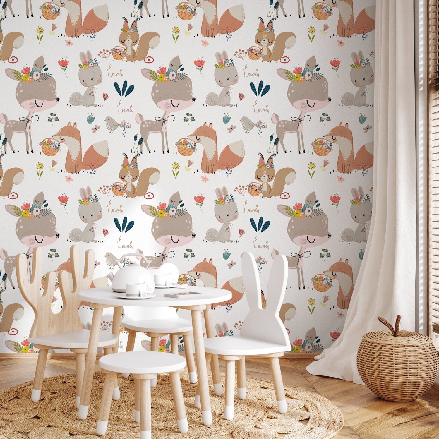Enchanting Forest Friends Wallpaper - B547 - WallTrend