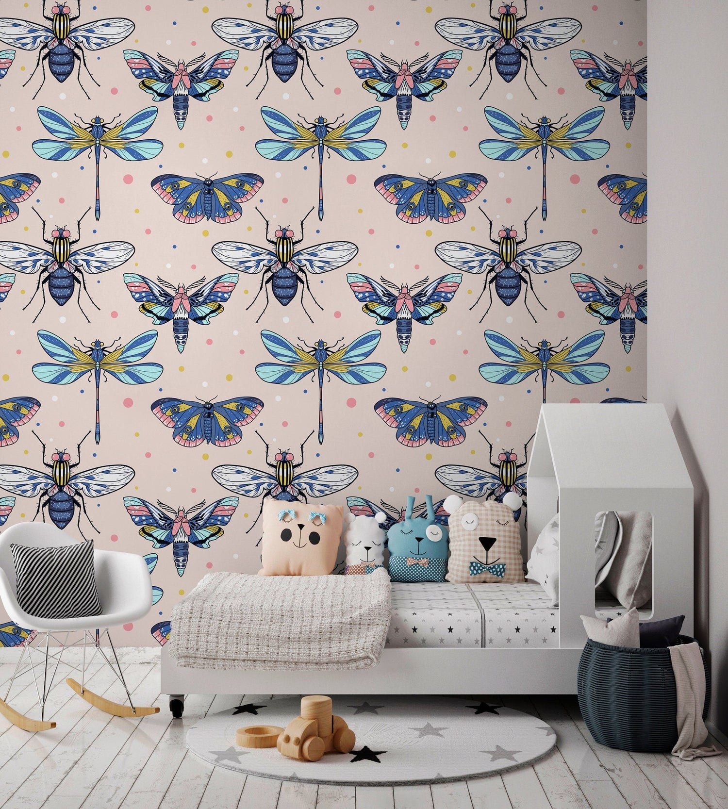 Entomological Illustration Wallpaper - B978 - WallTrend