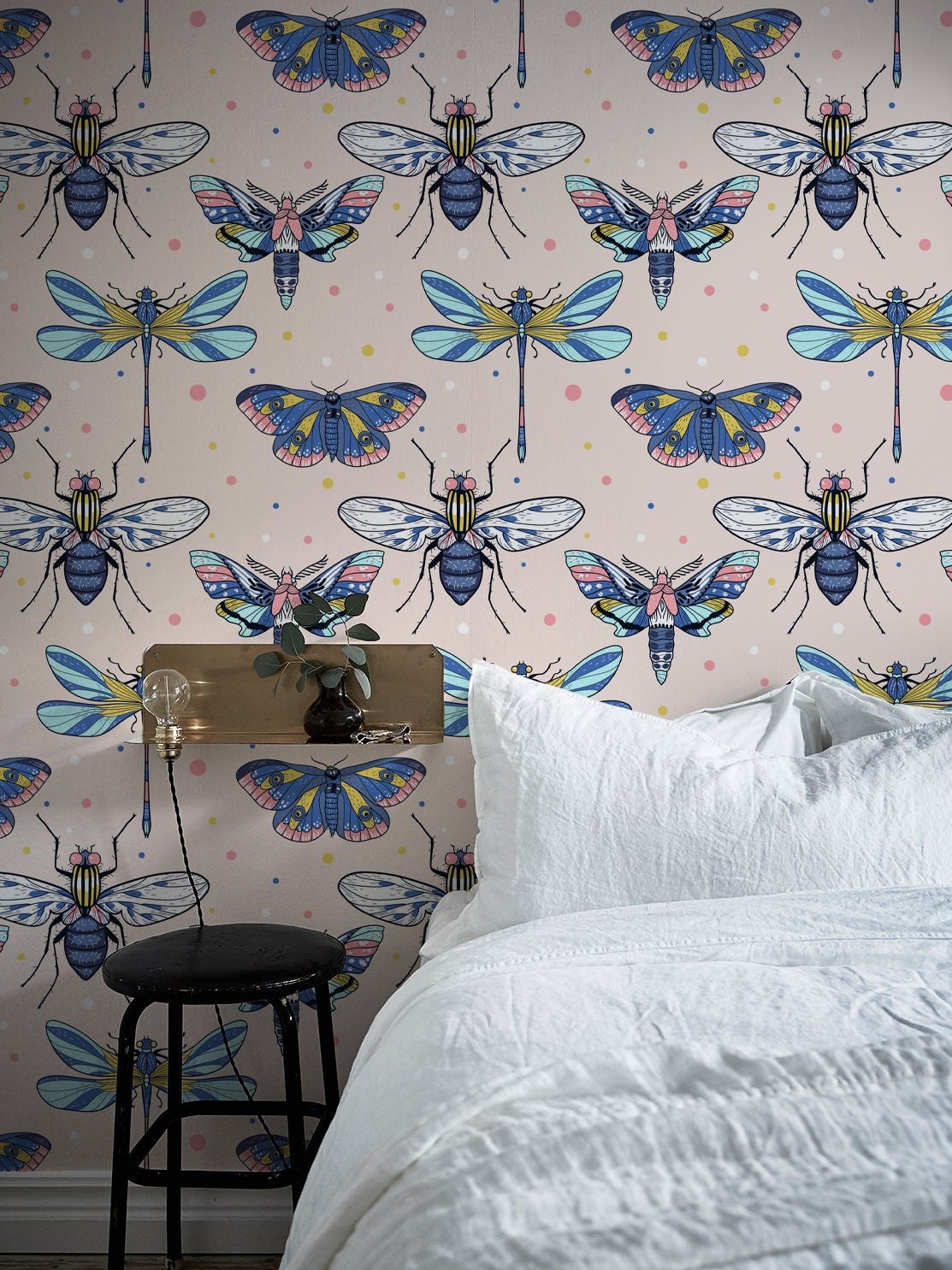 Entomological Illustration Wallpaper - B978 - WallTrend