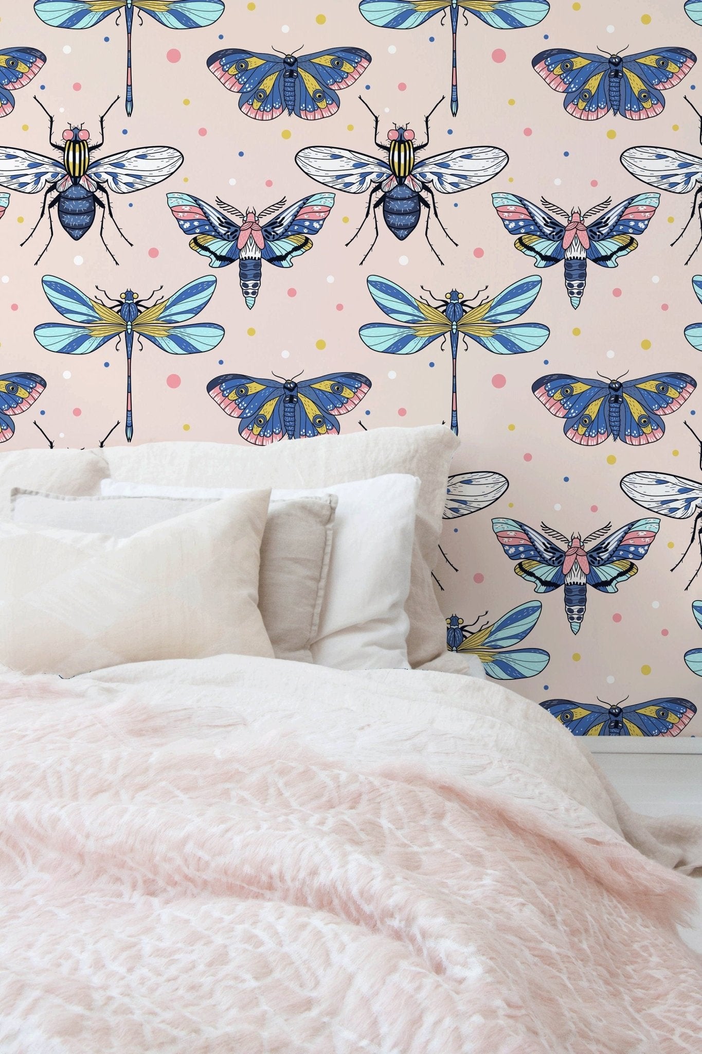Entomological Illustration Wallpaper - B978 - WallTrend