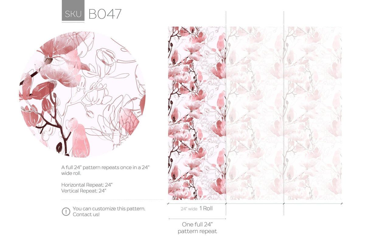 Ethereal Floral Elegance Wallpaper - B047 - WallTrend