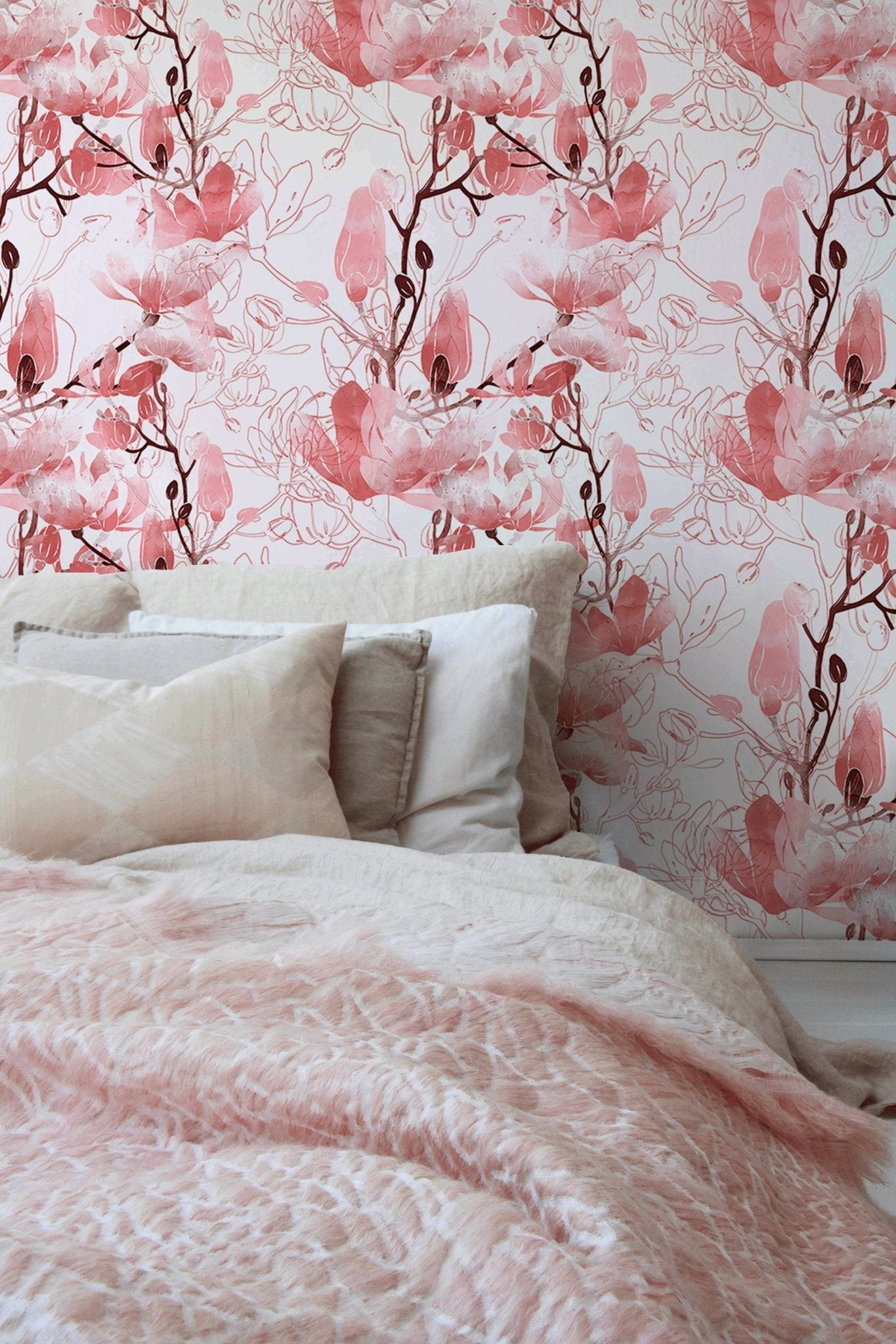 Ethereal Floral Elegance Wallpaper - B047 - WallTrend