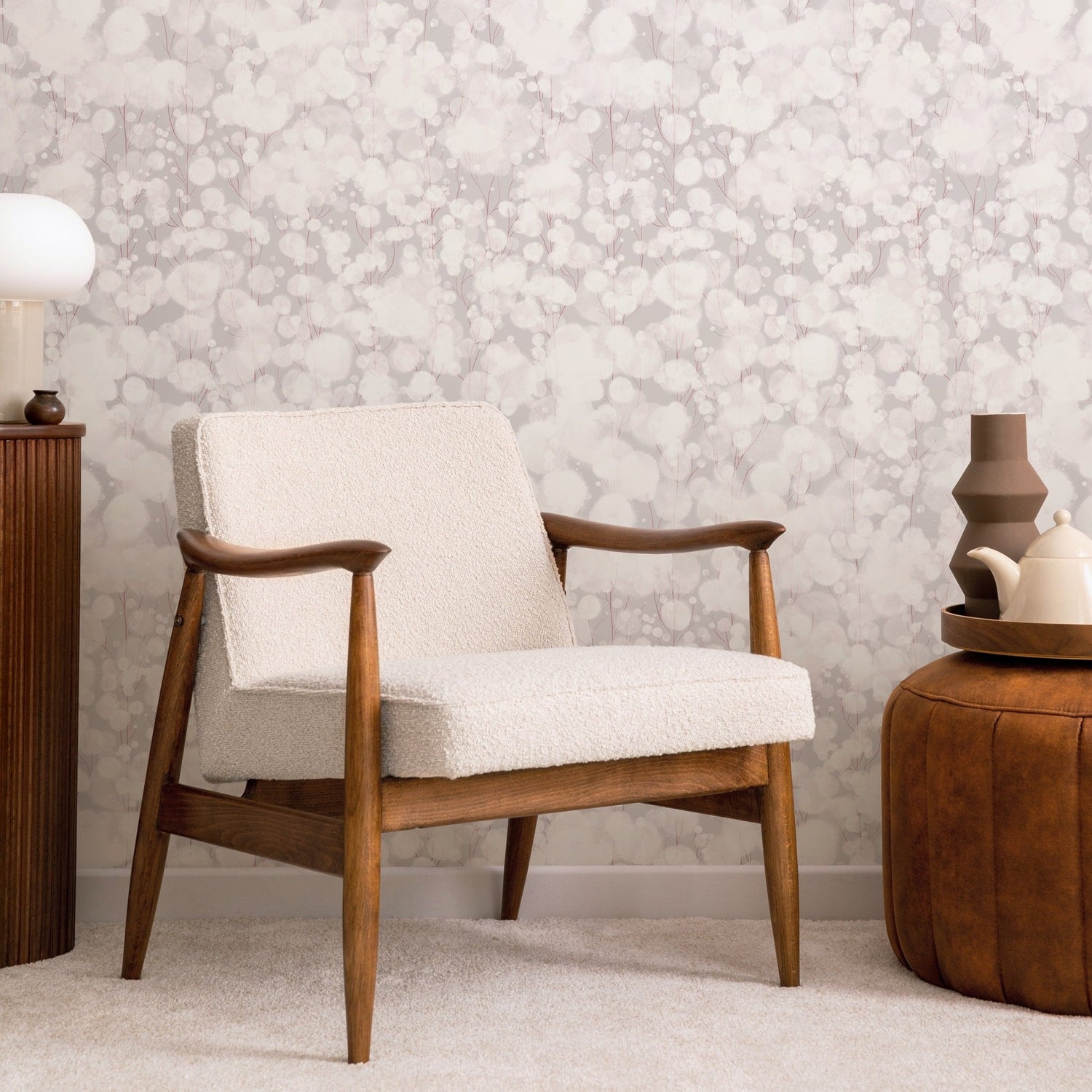 Ethereal Floral Mist Wallpaper - X128 - WallTrend