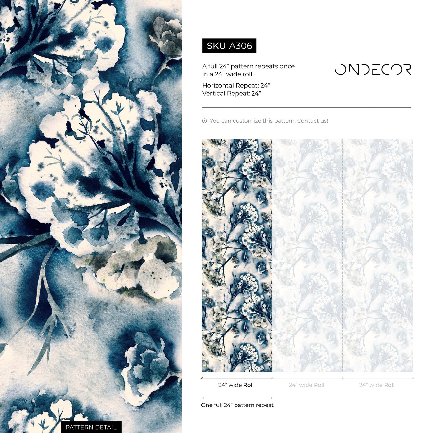 Ethereal Floral Watercolor Wallpaper - A306 - WallTrend