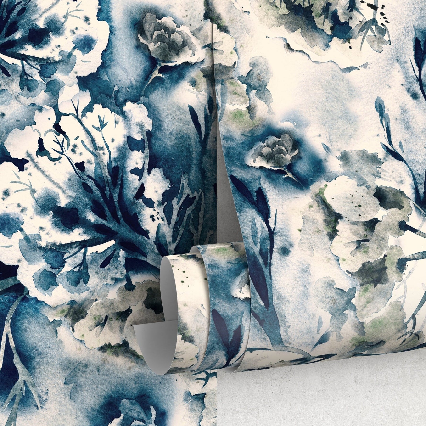 Ethereal Floral Watercolor Wallpaper - A306 - WallTrend