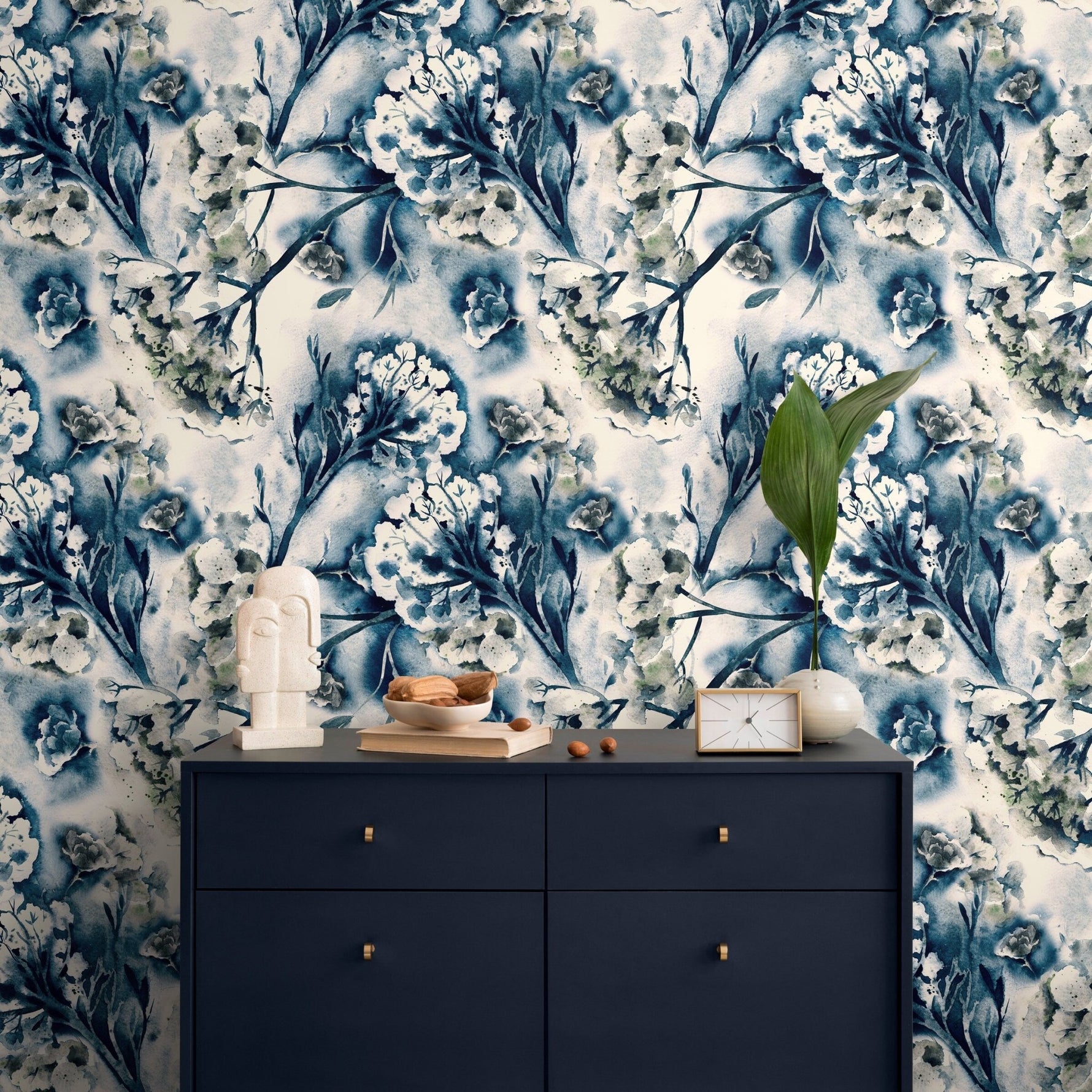 Ethereal Floral Watercolor Wallpaper - A306 - WallTrend