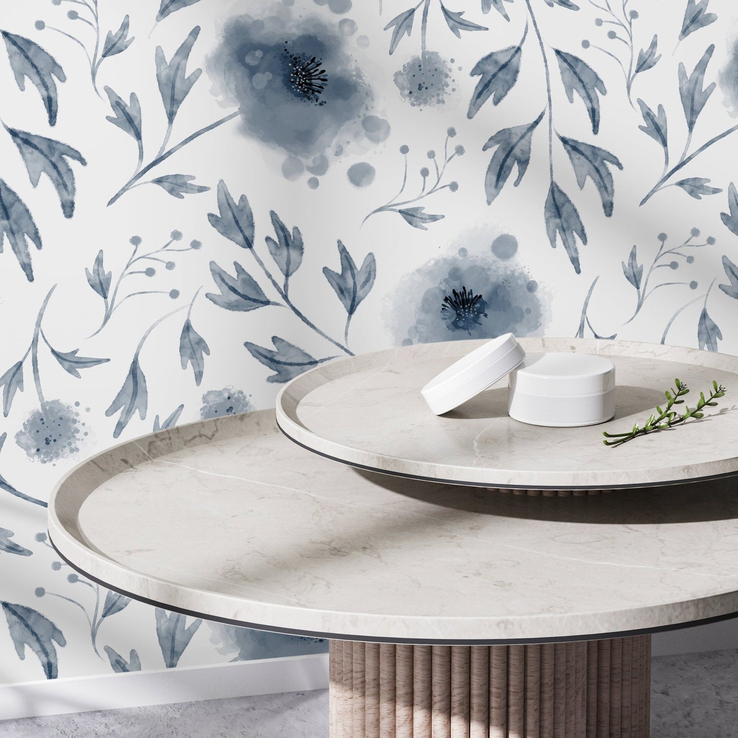 Ethereal Watercolor Floral Wallpaper - X125 - WallTrend