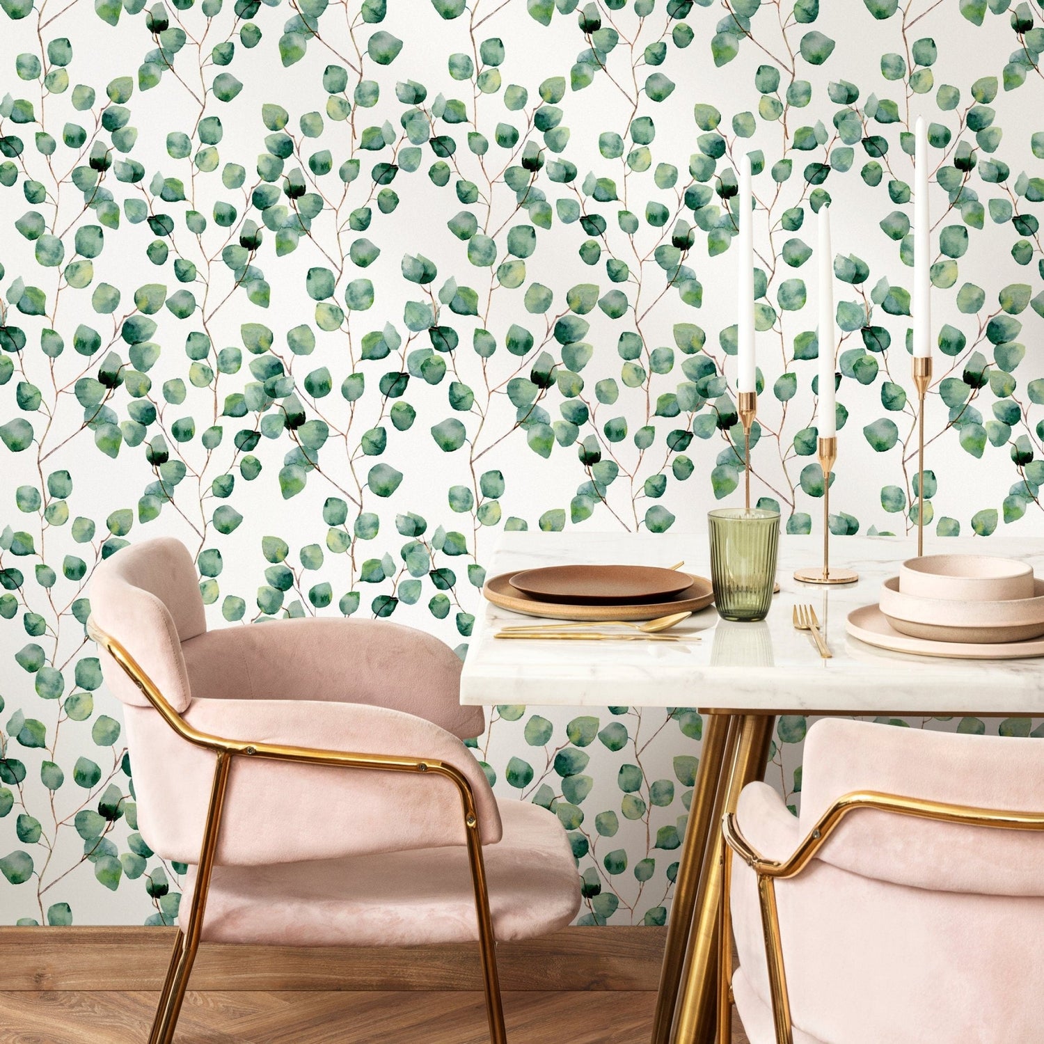 Eucalyptus Serenity Wallpaper - A126 - WallTrend