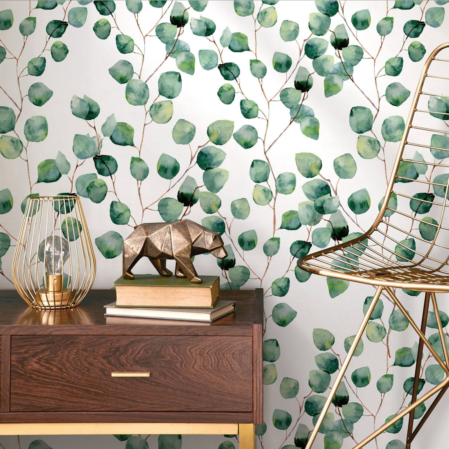 Eucalyptus Serenity Wallpaper - A126 - WallTrend