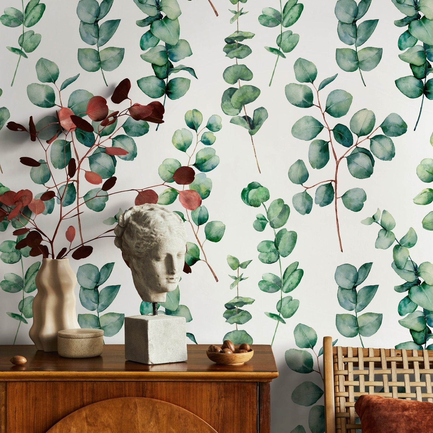 Eucalyptus Serenity Wallpaper - A710 - WallTrend