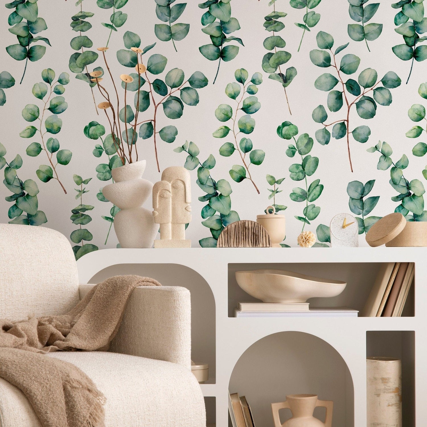 Eucalyptus Serenity Wallpaper - A710 - WallTrend