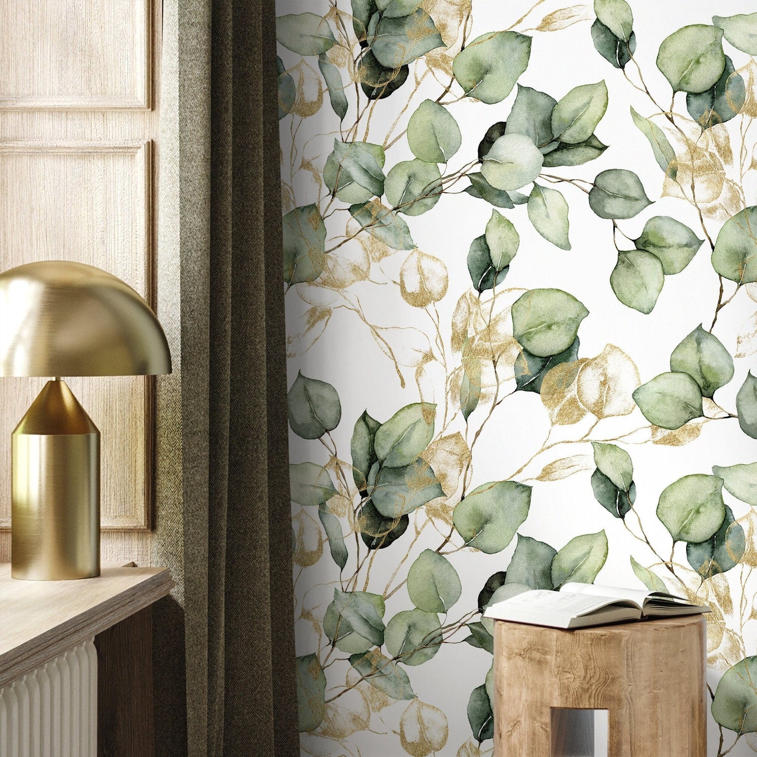 Eucalyptus Serenity Wallpaper - C410 - WallTrend