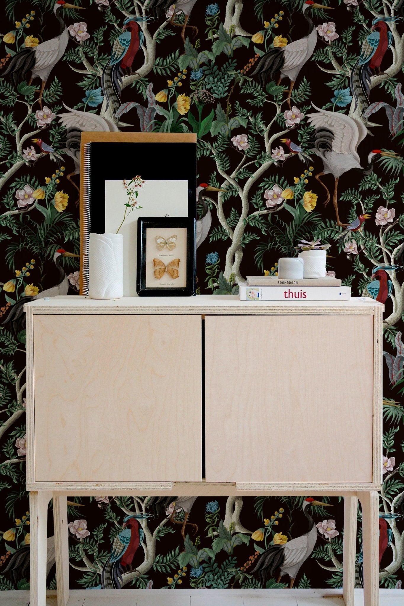 Exotic Birds in a Tropical Garden Wallpaper - C138 - WallTrend