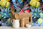 Exotic Botanical Illustration Wallpaper - B009 - WallTrend