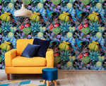 Exotic Botanical Illustration Wallpaper - B009 - WallTrend