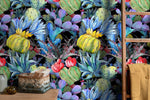 Exotic Botanical Illustration Wallpaper - B009 - WallTrend